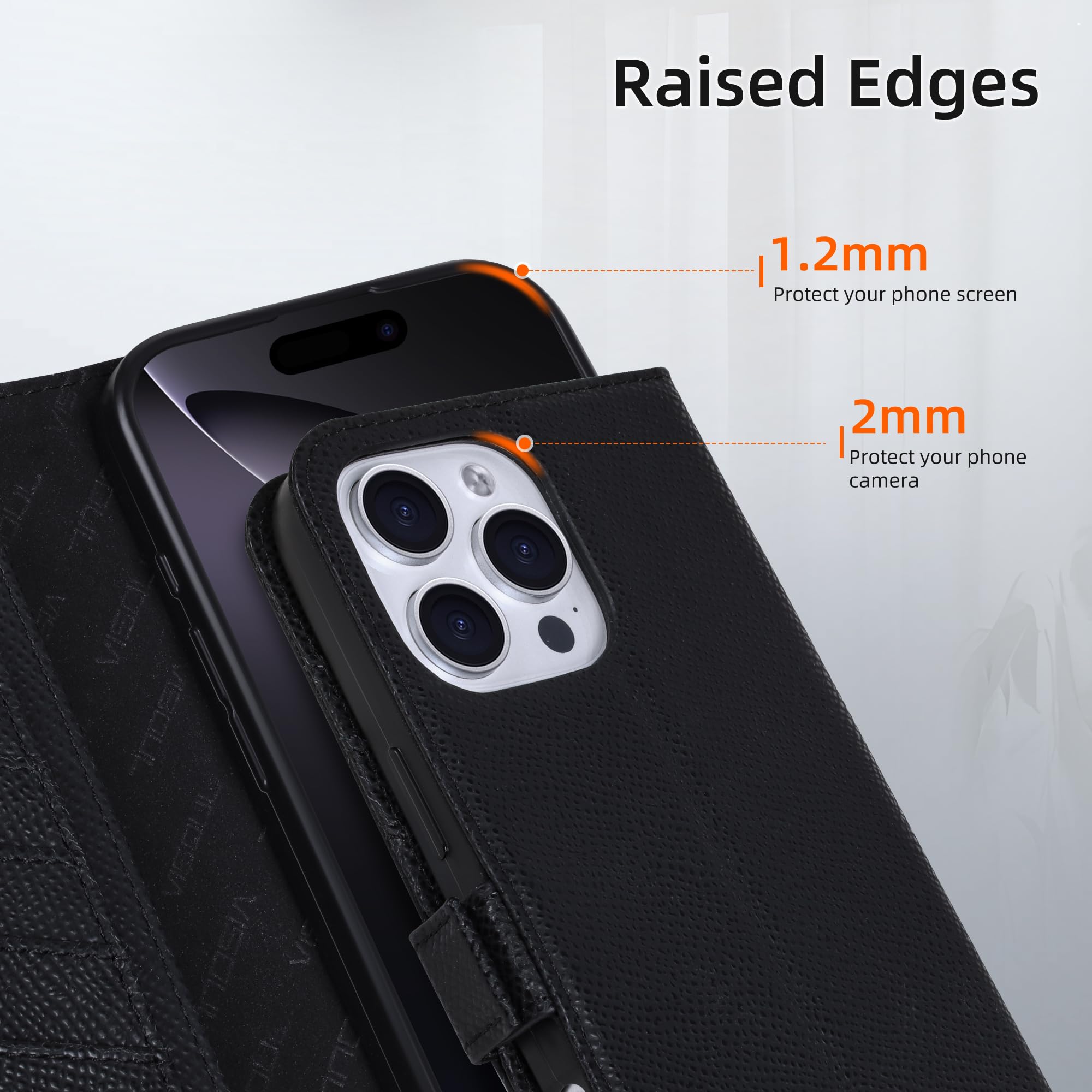 Amazon.com: VISOUL Wallet Case for iPhone 16 Pro Max, Genuine